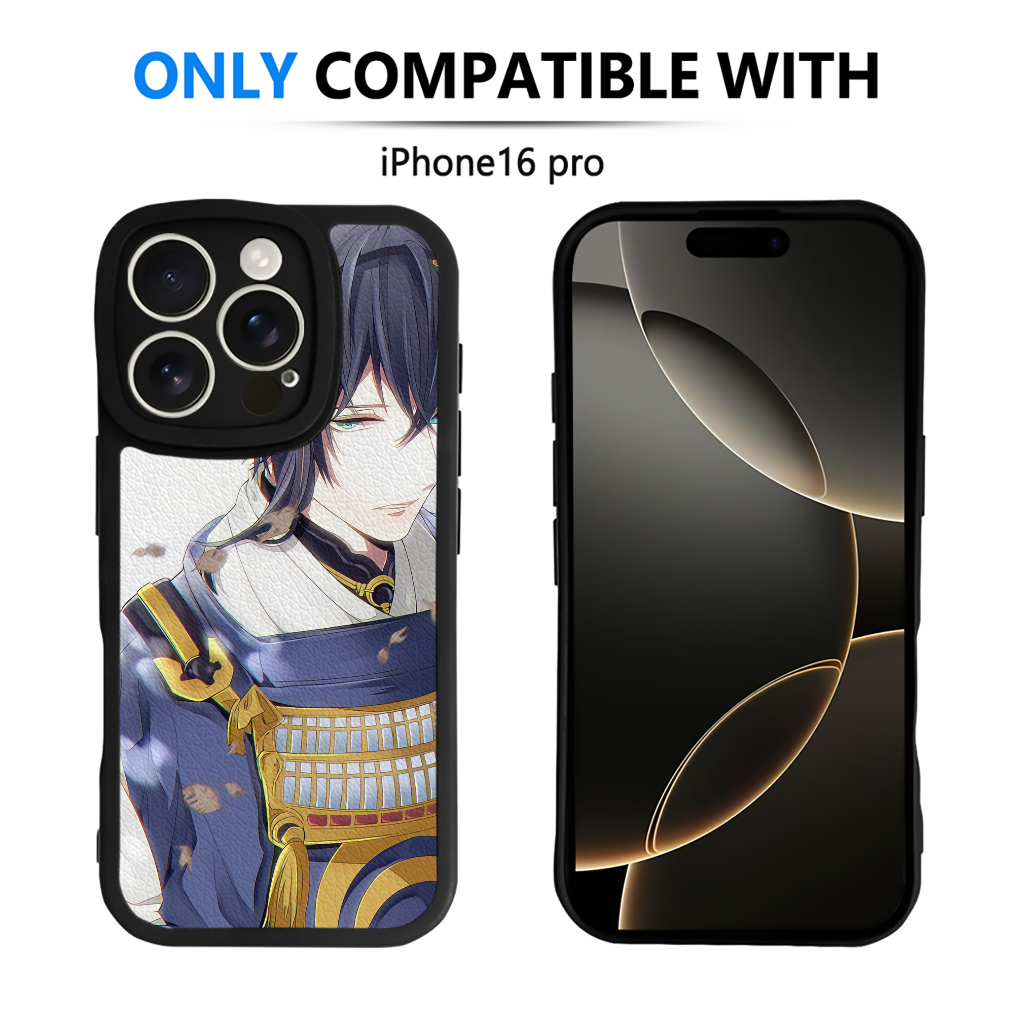 （画像用） 刀剣乱舞 Touken Ranbu 【iPhone 16シリーズ対応】シリコンスマホケース（レザー調） 材質：シリコン